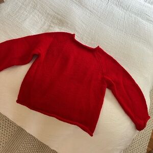 Vintage red knit sweater